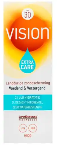De Online Drogist Vision extra care zonbescherming spf30 180ml aanbieding
