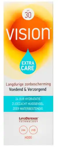De Online Drogist Vision extra care zonbescherming spf30 180ml aanbieding