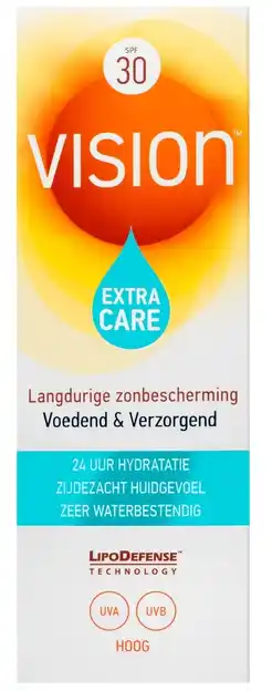 De Online Drogist Vision extra care zonbescherming spf30 180ml aanbieding
