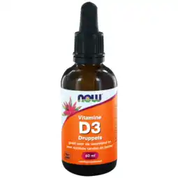 De Online Drogist Now vitamine d3 druppels 60ml aanbieding