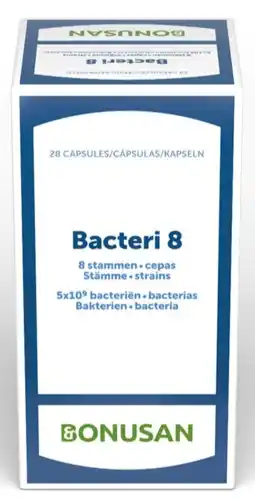 De Online Drogist Bonusan bacteri 8 capsules 28cp aanbieding