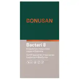 De Online Drogist Bonusan bacteri 8 capsules 28cp aanbieding