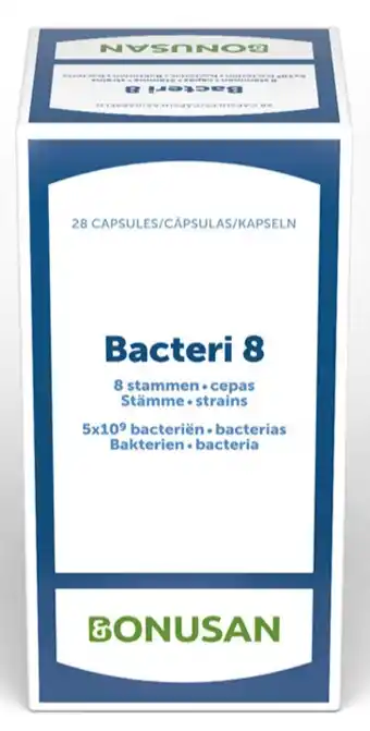 De Online Drogist Bonusan bacteri 8 capsules 28cp aanbieding