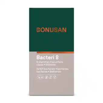De Online Drogist Bonusan bacteri 8 capsules 28cp aanbieding