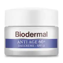 De Online Drogist Biodermal anti age dagcrème 60+ met factor 15 50ml aanbieding