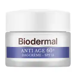 De Online Drogist Biodermal anti age dagcrème 60+ met factor 15 50ml aanbieding