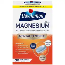 De Online Drogist Davitamon magnesium 3-in-1 tabletten 30tb aanbieding