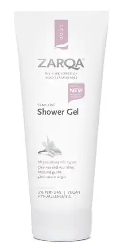 De Online Drogist Zarqa douchegel sensitive 200ml aanbieding