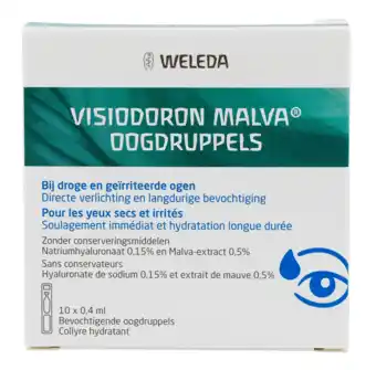 De Online Drogist Weleda visiodoron malva oogdruppels ampullen 10st aanbieding