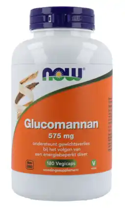 De Online Drogist Now glucomannan 575mg capsules 180cp aanbieding