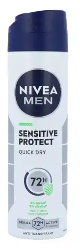 De Online Drogist Nivea men sensitive protect deodorant spray 150ml aanbieding