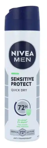 De Online Drogist Nivea men sensitive protect deodorant spray 150ml aanbieding