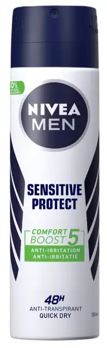 De Online Drogist Nivea men sensitive protect deodorant spray 150ml aanbieding