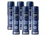 De Online Drogist Nivea men cool kick deodorant spray voordeelverpakking 6x150ml aanbieding
