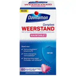 De Online Drogist Davitamon compleet weerstand kauwvitamines bosvruchten 60ktb aanbieding