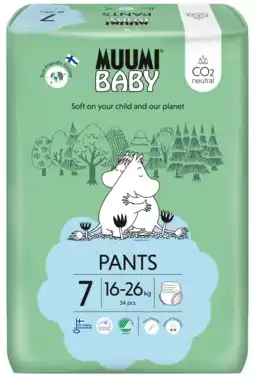 De Online Drogist Muumi baby ecologische luierbroekjes 7 extra xl 34st aanbieding