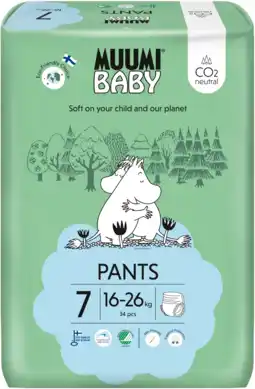 De Online Drogist Muumi baby ecologische luierbroekjes 7 extra xl 34st aanbieding