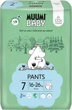 De Online Drogist Muumi baby ecologische luierbroekjes 7 extra xl 34st aanbieding