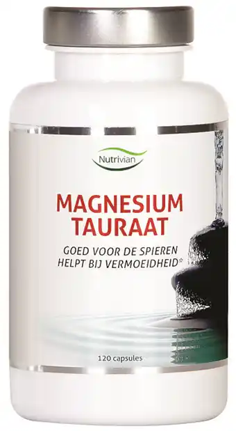 De Online Drogist Nutrivian magnesium tauraat capsules 120cp aanbieding