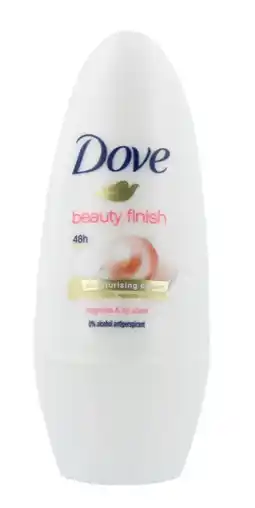 De Online Drogist Dove beauty finish deodorant roller 50ml aanbieding