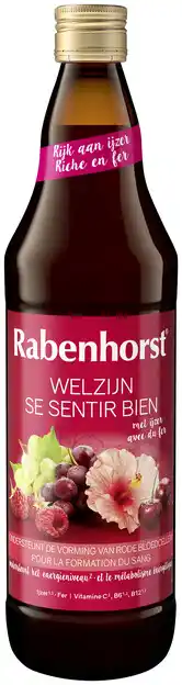 De Online Drogist Rabenhorst welzijn - met ijzer 750ml aanbieding