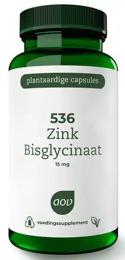 De Online Drogist Aov 536 zink bisglycinaat 15mg capsules 120vcp aanbieding