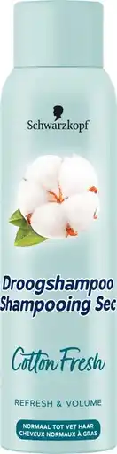De Online Drogist Schwarzkopf droogshampoo cotton fresh 150ml aanbieding