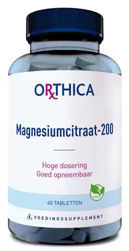 De Online Drogist Orthica magnesiumcitraat-200 tabletten 60tb aanbieding