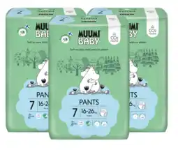 De Online Drogist Muumi baby ecologische luierbroekjes 7 extra xl voordeelverpakking 3x34st aanbieding