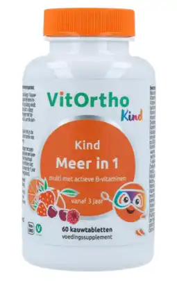 De Online Drogist Vitortho meer in 1 kind kauwtabletten 60tb aanbieding