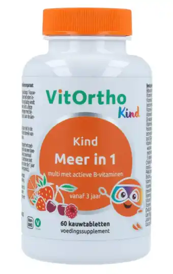 De Online Drogist Vitortho meer in 1 kind kauwtabletten 60tb aanbieding