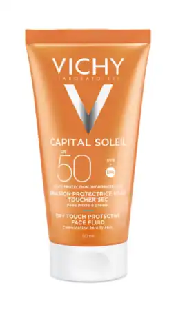 De Online Drogist Vichy capital soleil dry touch zonnecrème spf50 50ml aanbieding