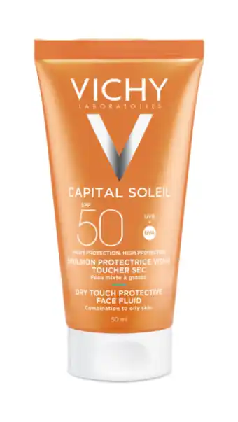 De Online Drogist Vichy capital soleil dry touch zonnecrème spf50 50ml aanbieding