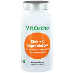 De Online Drogist Vitortho zink + c zuigtabletten 60tb aanbieding