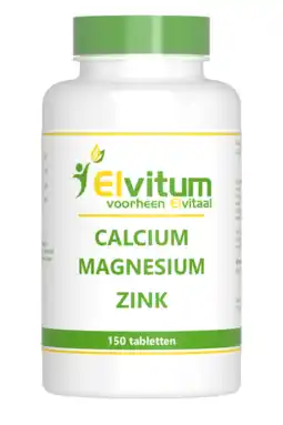 De Online Drogist Elvitum calcium magnesium zink tabletten 150tb aanbieding