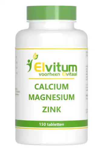 De Online Drogist Elvitum calcium magnesium zink tabletten 150tb aanbieding