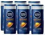 De Online Drogist Nivea men sport shower gel voordeelverpakking 6x250ml aanbieding