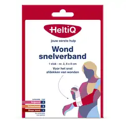 De Online Drogist Heltiq wondsnelverband nr.2 6x8 cm 1st aanbieding