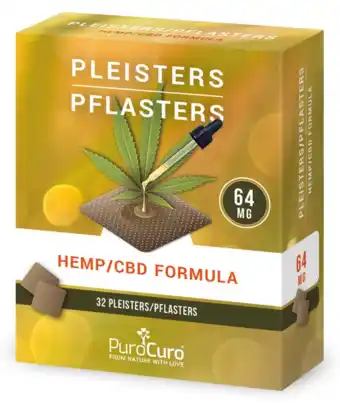 De Online Drogist Purocuro cbd pleisters 64mg 32st aanbieding