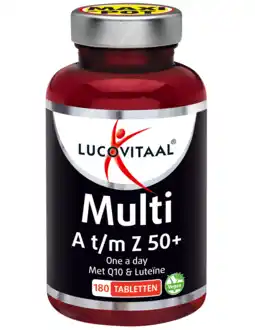 De Online Drogist Lucovitaal multi a t/m z 50+ tabletten 180tb aanbieding