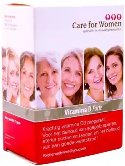 De Online Drogist Care for women womens vitamine d capsules 60cp aanbieding