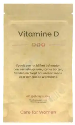 De Online Drogist Care for women womens vitamine d capsules 60cp aanbieding