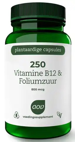 De Online Drogist Aov 250 vitamine b12 & foliumzuur vegacaps 60vcp aanbieding