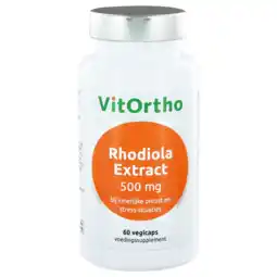 De Online Drogist Vitortho rhodiola extract 500mg capsules 60cp aanbieding