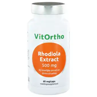 De Online Drogist Vitortho rhodiola extract 500mg capsules 60cp aanbieding