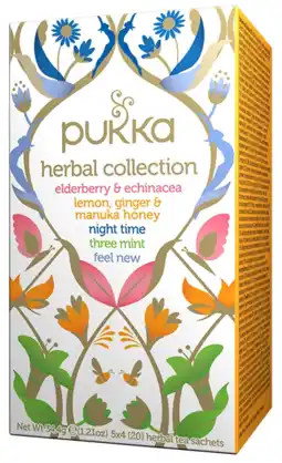 De Online Drogist Pukka thee herbal collection 20zk aanbieding