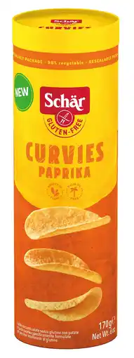 De Online Drogist Schar curvies chips paprika glutenvrij 170gr aanbieding