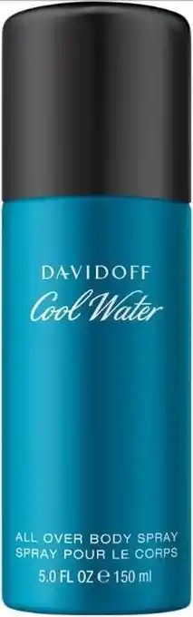 De Online Drogist Davidoff cool water all over body spray men 150ml aanbieding