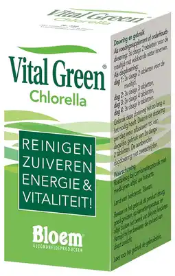 De Online Drogist Bloem vital green chlorella tabletten 200tb aanbieding