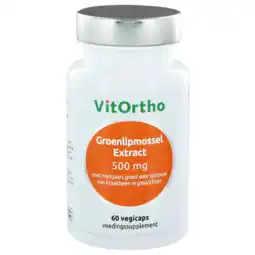 De Online Drogist Vitortho groenlipmossel extract 500mg capsules 60cp aanbieding